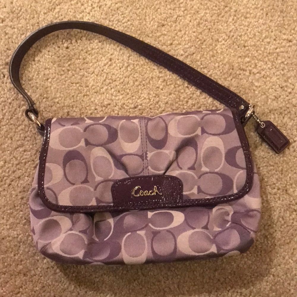 Purple Coach Handbag